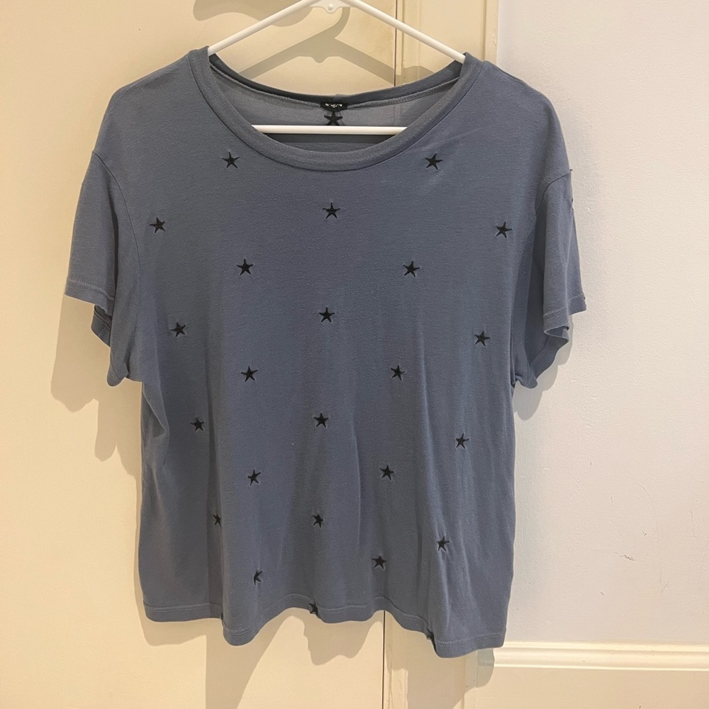 Monrow Blue Star Top